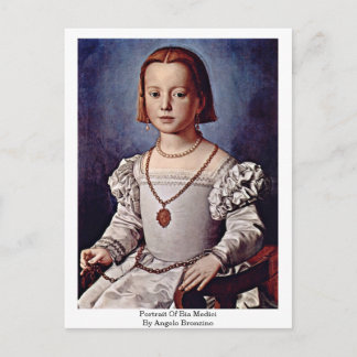 Cartão Postal Retrato De Bia Medici Por Angelo Bronzino