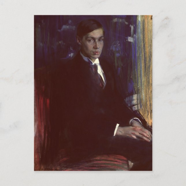 Cartão Postal Retrato de Boris Pasternak (Frente)