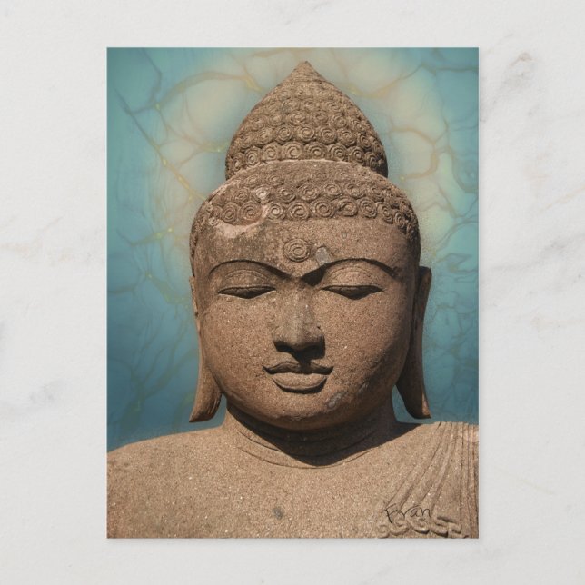 Cartão Postal Retrato de Buddha (Frente)