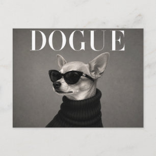Cartão Postal Retrato de Cachorro Chihuahua de Luxo