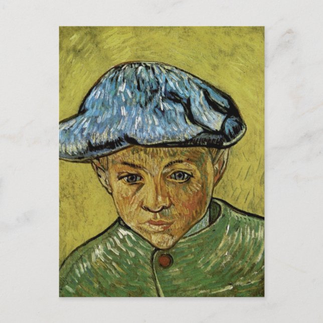 Cartão Postal Retrato de Camille Roulin, Van Gogh Fine Art (Frente)