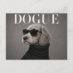 Cartão Postal Retrato de Cão Cockapoo de Luxo