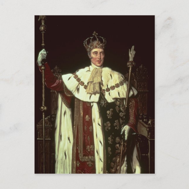 Cartão Postal Retrato de Carlos X da França, 1829 (Frente)