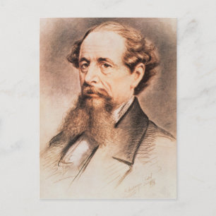 Cartão Postal Retrato de Charles Dickens, 1869