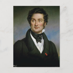 Cartão Postal Retrato de Charles Nodier 1824