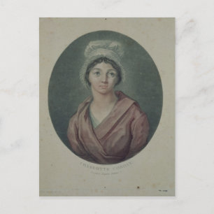 Cartão Postal Retrato de Charlotte Corday após 1793