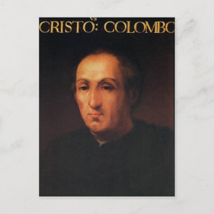 Cartão Postal Retrato de Cristóvão Colombo