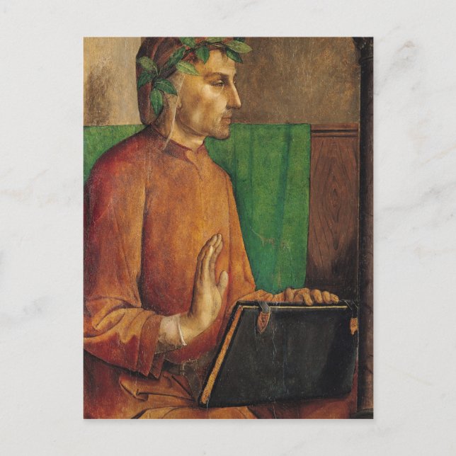 Cartão Postal Retrato de Dante Alighieri, c.1475 (Frente)