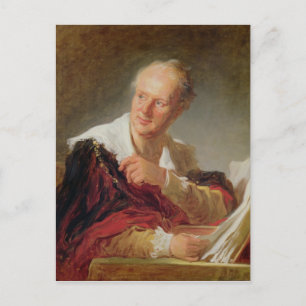Cartão Postal Retrato de Denis Diderot  c.1769