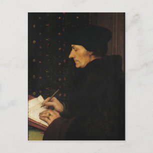 Cartão Postal Retrato de Desiderius Erasmus
