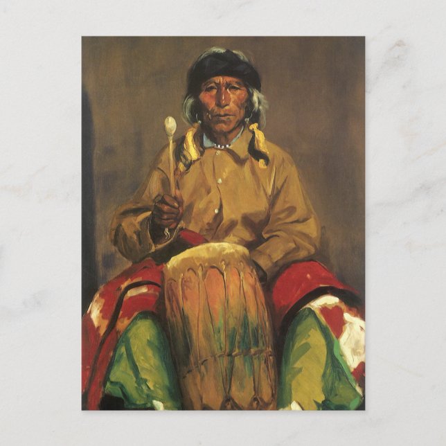 Cartão Postal Retrato de Dieguito Roybal por Robert Henri (Frente)