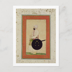 Cartão Postal Retrato de Dilir Khan, c.1760, da Large Cli