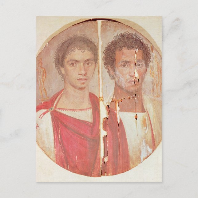 Cartão Postal Retrato de dois irmãos (Frente)