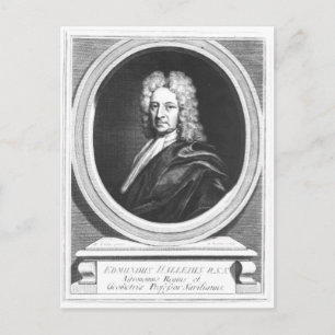 Cartão Postal Retrato de Edmond Halley