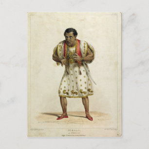Cartão Postal Retrato de Edmund Kean como Otelo
