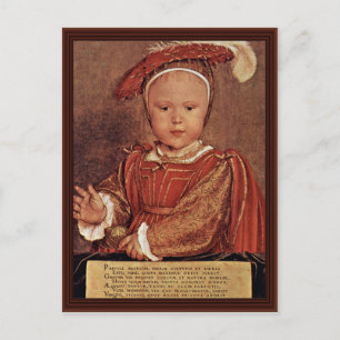 Cartão Postal Retrato De Edward Vi. Como Uma Criança