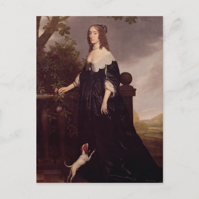 Cartão Postal Retrato de Elizabeth, Rainha da Boêmia (Frente)