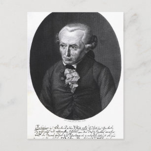 Cartão Postal Retrato de Emmanuel Kant