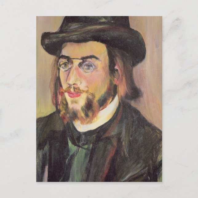 Cartão Postal Retrato de Erik Satie c.1892 (Frente)