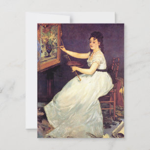 Cartão Postal Retrato de Eva Gonzales