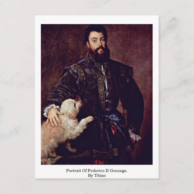 Cartão Postal Retrato De Federico Ii Gonzaga. Por Titian (Frente)