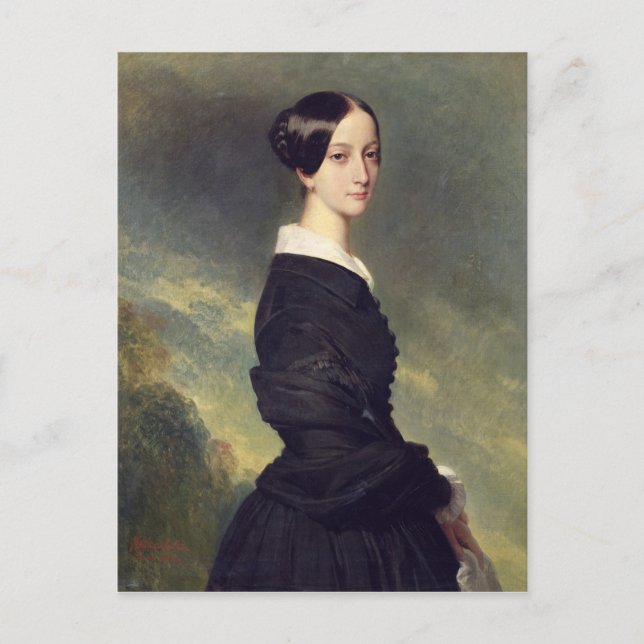 Cartão Postal Retrato de Francisca Caroline de Braganca  1844 (Frente)
