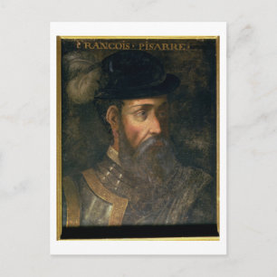 Cartão Postal Retrato de Francisco Pizarro (c.1478-1541) Espanho
