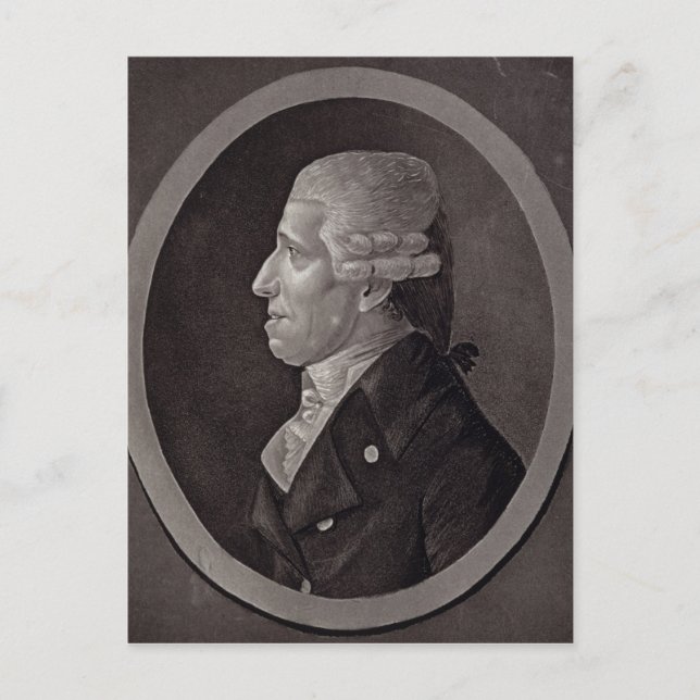 Cartão Postal Retrato de Franz Joseph Haydn (Frente)