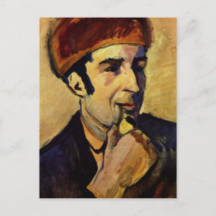 Cartão Postal Retrato de Franz Marc por August Macke