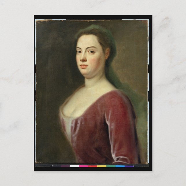 Cartão Postal Retrato de Frau Denner (Frente)