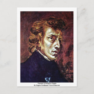 Cartão Postal Retrato De Frédéric Chopin