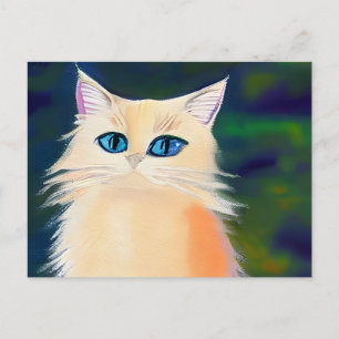 Cartão Postal Retrato de gato