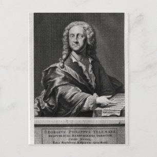 Cartão Postal Retrato de Georg Philipp Telemann