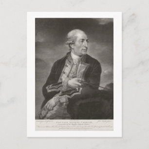 Cartão Postal Retrato de George Farmer (1732-79) Capitão do HMS