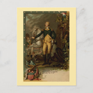Cartão Postal Retrato de George Washington