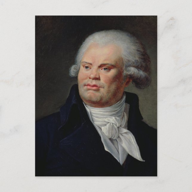 Cartão Postal Retrato de Georges Danton (Frente)