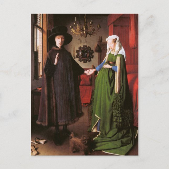 Cartão Postal Retrato de Giovanni Arnolfini e sua Esposa (Frente)