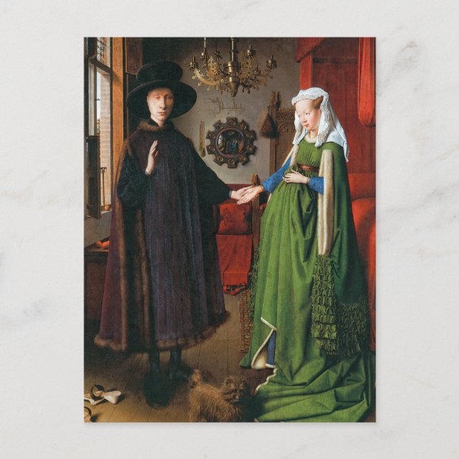 Cartão Postal Retrato de Giovanni Arnolfini e Sua Esposa (Frente)