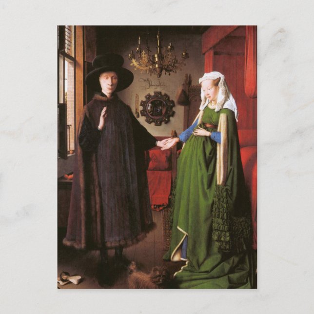 Cartão Postal Retrato de Giovanni Arnolfini e sua Esposa (Frente)