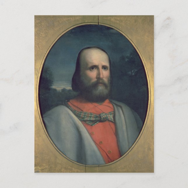 Cartão Postal Retrato de Giuseppe Garibaldi 2 (Frente)