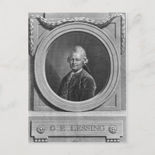 Cartão Postal Retrato de Gotthold Ephraim Lessing