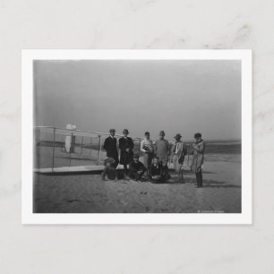 Cartão Postal Retrato de grupo em frente a planador em Kill