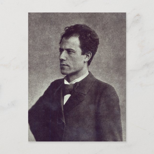 Cartão Postal Retrato de Gustav Mahler, 1897 (Frente)