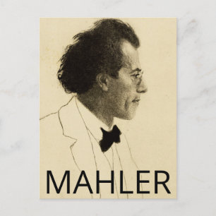 Cartão Postal Retrato de Gustav Mahler (1902)