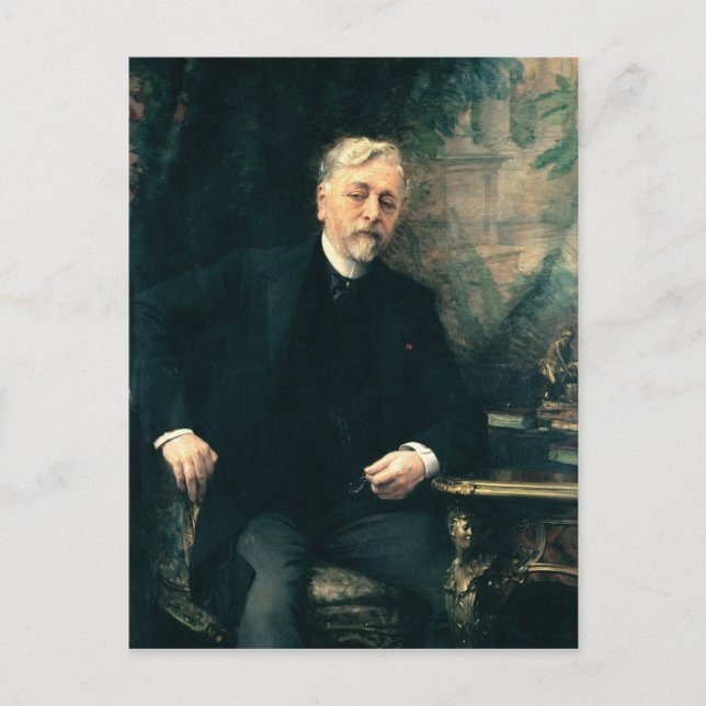 Cartão Postal Retrato de Gustave Eiffel 1905 (Frente)