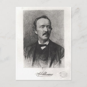 Cartão Postal Retrato de Heinrich Schliemann