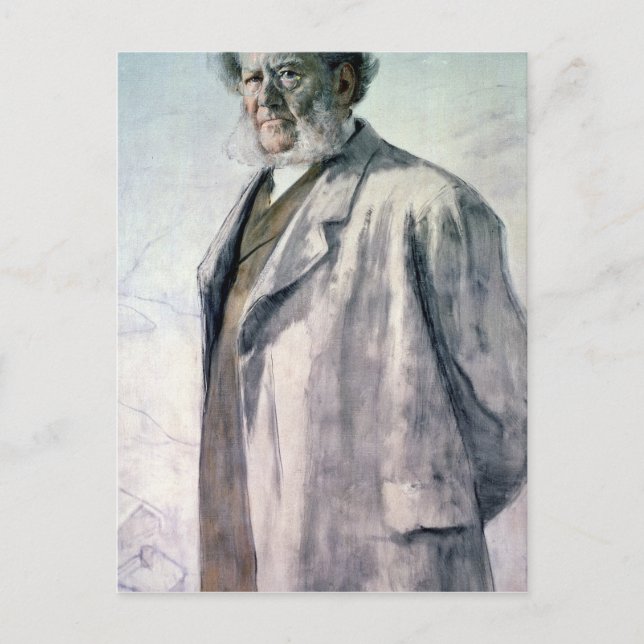Cartão Postal Retrato de Henrik Ibsen, 1895 (Frente)