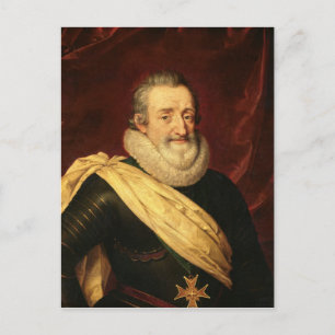 Cartão Postal Retrato de Henrique IV Rei da França