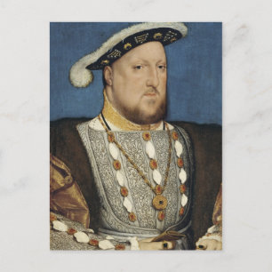 Cartão Postal Retrato de Henrique VIII da Inglaterra por Hans Ho