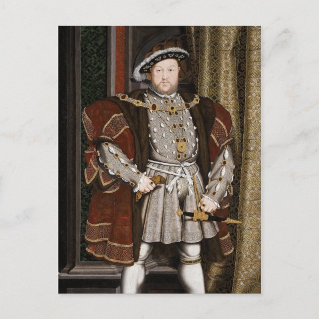 Cartão Postal Retrato de Henrique VIII (Hans Holbein, o Jovem) (Frente)
